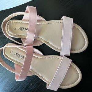 Pink elastic strappy sandals 3 for 30$